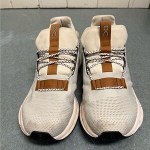 On Running Sneakers in Cream and Brown
